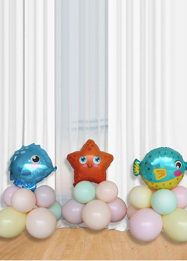 [Organic Balloon Structure] Three Little Sea Creatures