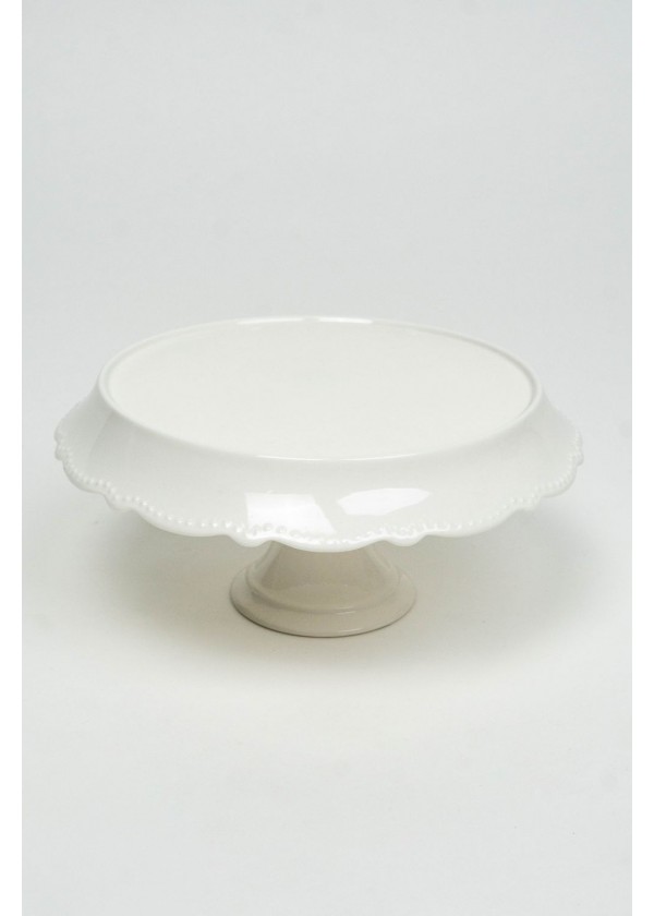 [RENTAL] White Western Tutu Skirting Ceramic Cake Stand $12.00