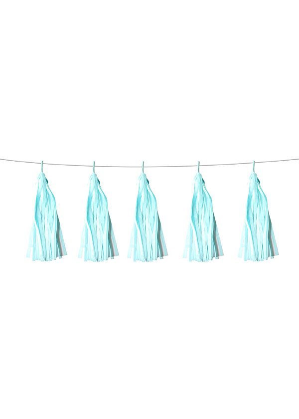 Tassel Tissue Paper Light Blue [SET OF 5]