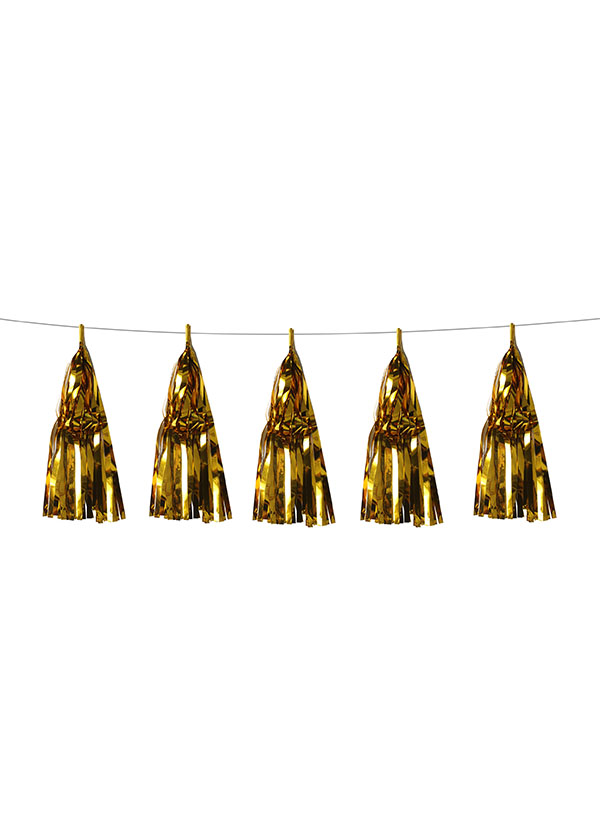 Tassel Aluminium Foil Gold [SET OF 5]