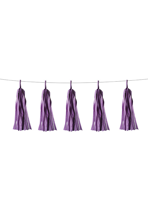 Tassel Tissue Paper Light Purple [SET OF 5]