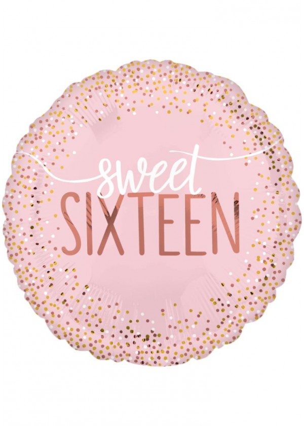 18" Round BDAY Sweet Sixteen