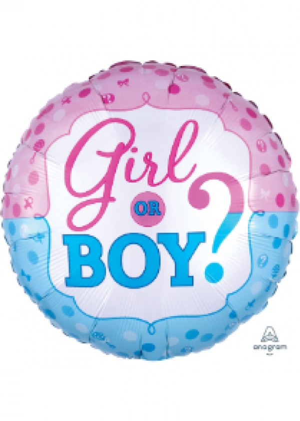 18" Round Gender Reveal