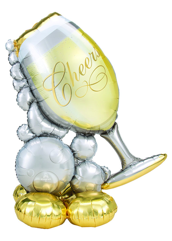 [Airloonz] Bubbly Wine Glass 41" x 51"