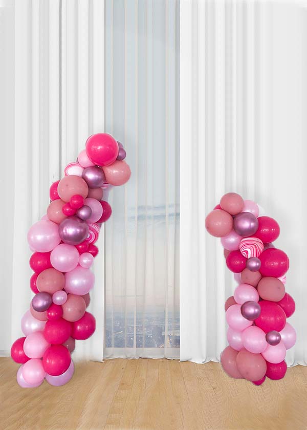 [Organic Deconstructed Balloon Garland] Berries Slush Theme 1.5m + 2m