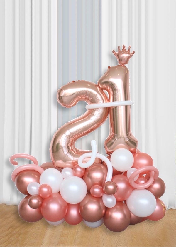 [Organic Balloon Structure] Little royal pink princess