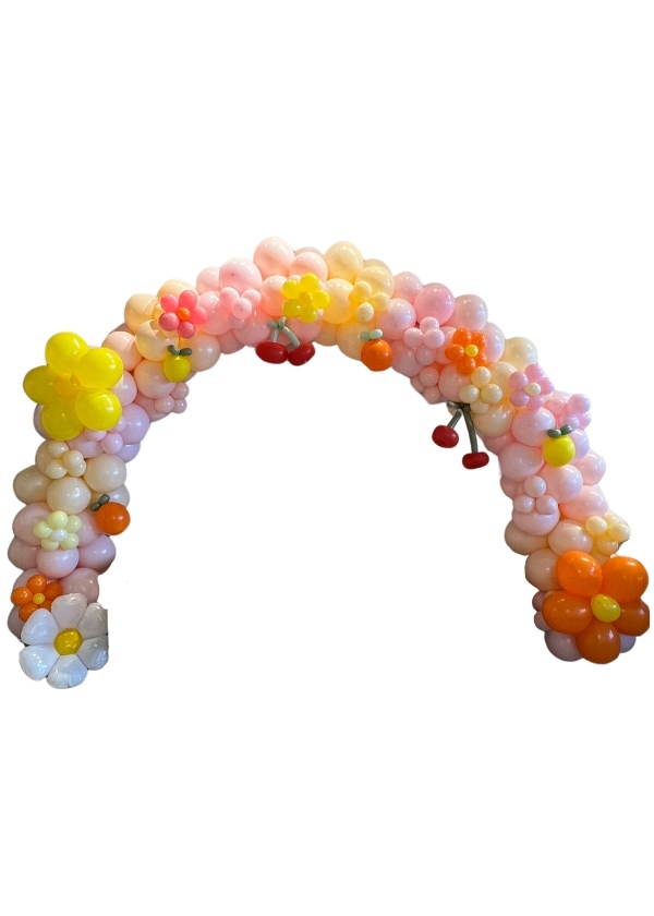 Fruits and Flower Balloon Arch