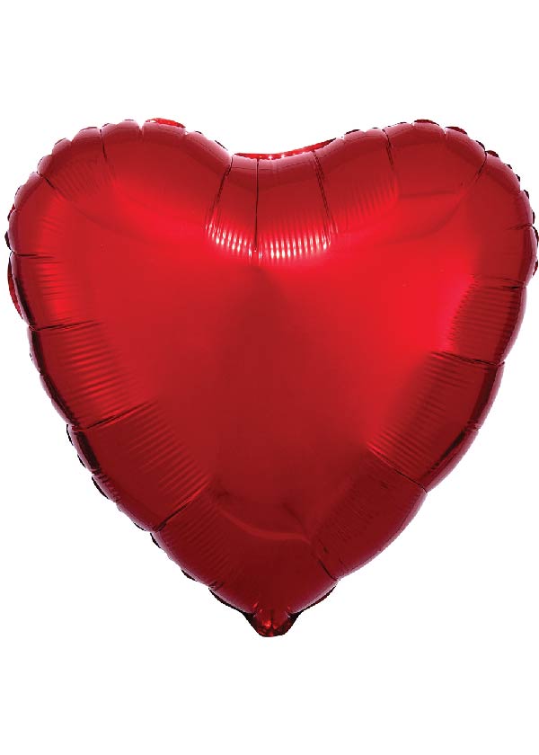 30" Heart Foil Red