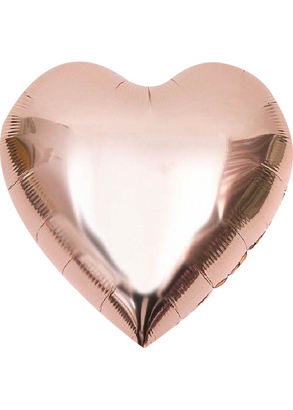 30" Heart Foil Rose Gold