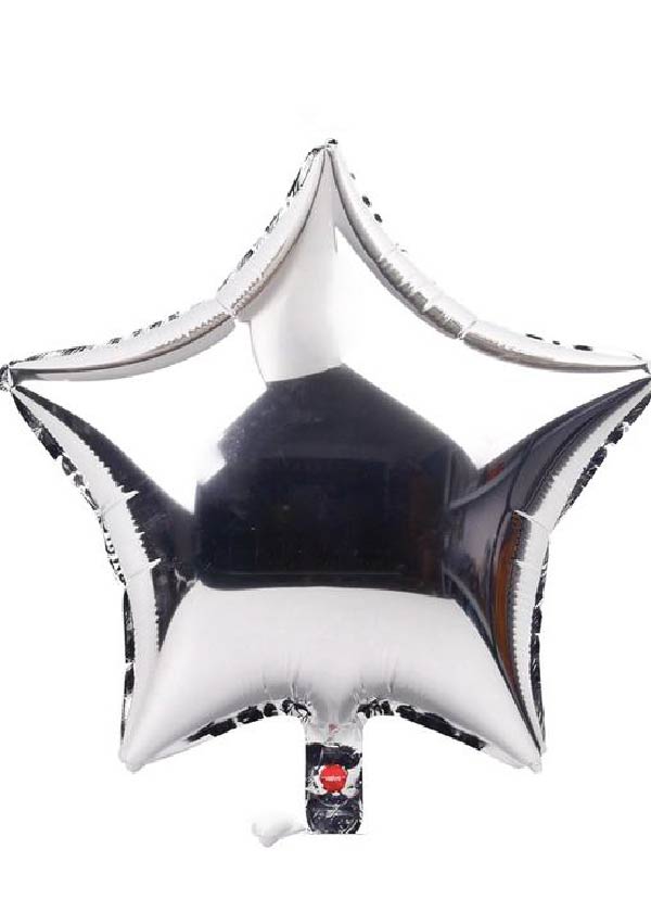 24" Star Plain Foil Silver