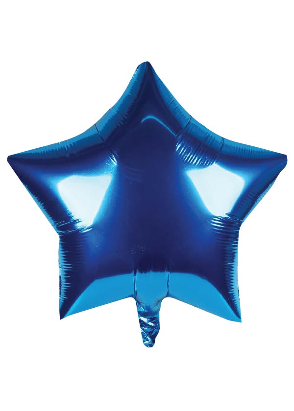 24" Star Plain Foil Dark Blue