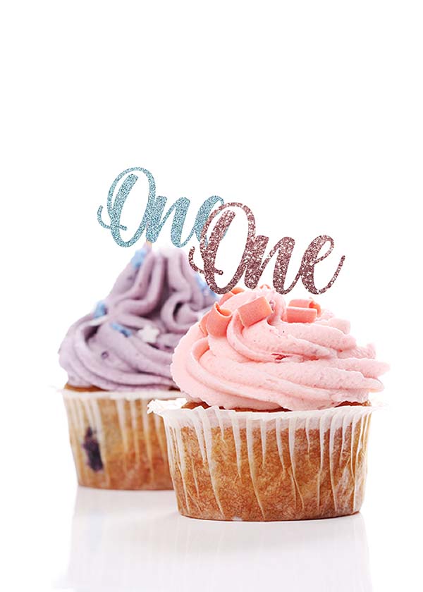 Cupcake Topper One [Set of 5]