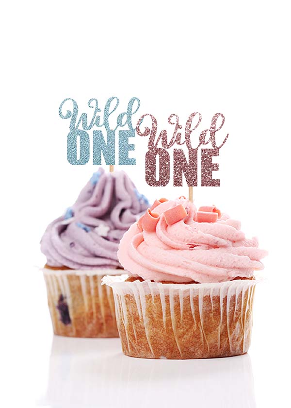 Cupcake Topper Wild One [Set of 5]