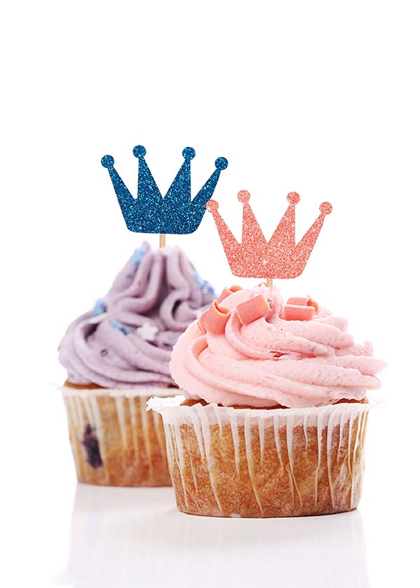 Cupcake Topper Crown [Set of 5]