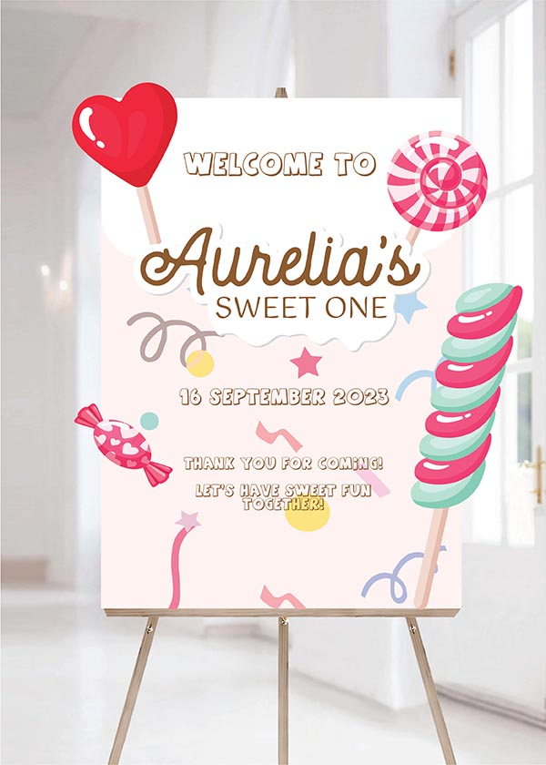 Baby Welcome Signage - Candy Ice cream