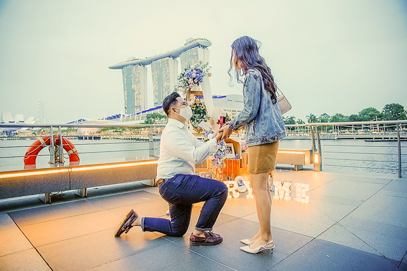 Romantic Proposal Setup Decoration