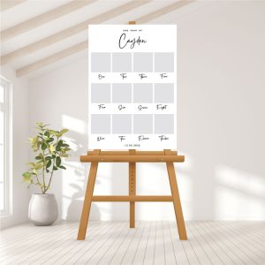 Baby Photo Milestone Board - Minimalist Black