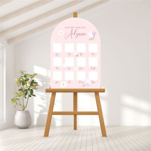 Baby Photo Milestone Board - Daisy Bunny
