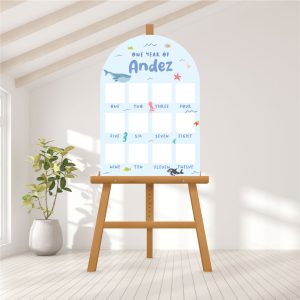 Baby Photo Milestone Board - Little Ocean Friends