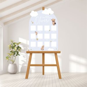 Baby Photo Milestone Board - Beary Dreams