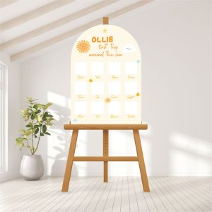 Baby Photo Milestone Board - Sunshine Smiles