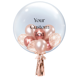 [CUSTOMISED BUBBLE] 24" Rose Gold Luxe Bubble