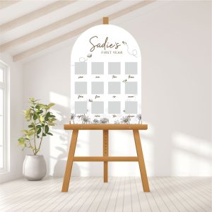 Baby Photo Milestone Board - Bee Blossom