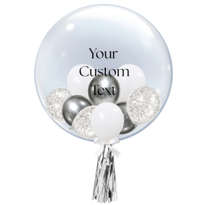 [CUSTOMISED BUBBLE] 24" Electric Silver Bubble