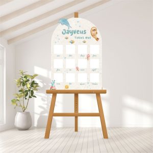 Baby Photo Milestone Board - Ocean Adventure