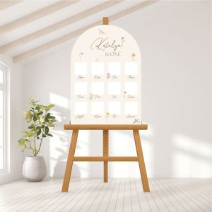 Baby Photo Milestone Board - Wildflower