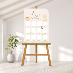 Baby Photo Milestone Board - Little Safari Friends