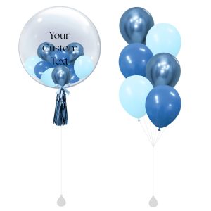 [SET] Customised 24" Deep Blue Bubble Bouquet