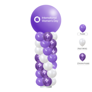 [CUSTOMISED COLUMN] Lavender Balloon Column