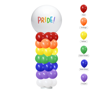 [CUSTOMISED COLUMN] Rainbow Balloon Column