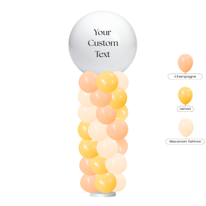 [CUSTOMISED COLUMN] Signature Lemon Yellow Balloon Column