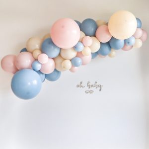 [Organic Balloon Garland] Marshmallow