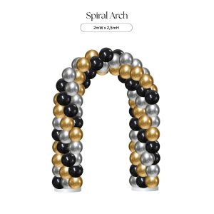 Chrome Luxe Spiral Arch (Small)