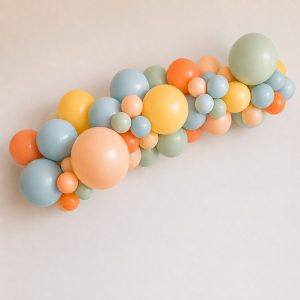 [Organic Balloon Garland] Pastel Tangerine