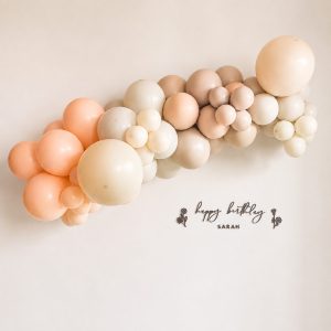 [Organic Balloon Garland] Peach Sorbet