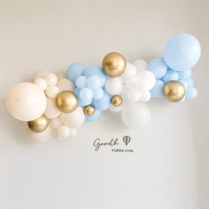 [Organic Balloon Garland] Bluebell Gold