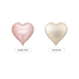18" Heart Foil Balloon Matte Colour
