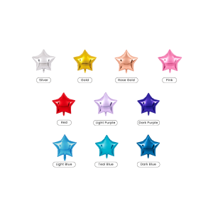 18" Star Foil Balloon Metallic Colour
